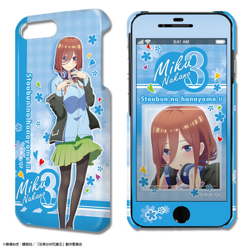 『五等分の花嫁∬』デザジャケット iPhone SE(第2世代)/8/7/6/6s ケース&保護シート デザイン03(中野三玖)